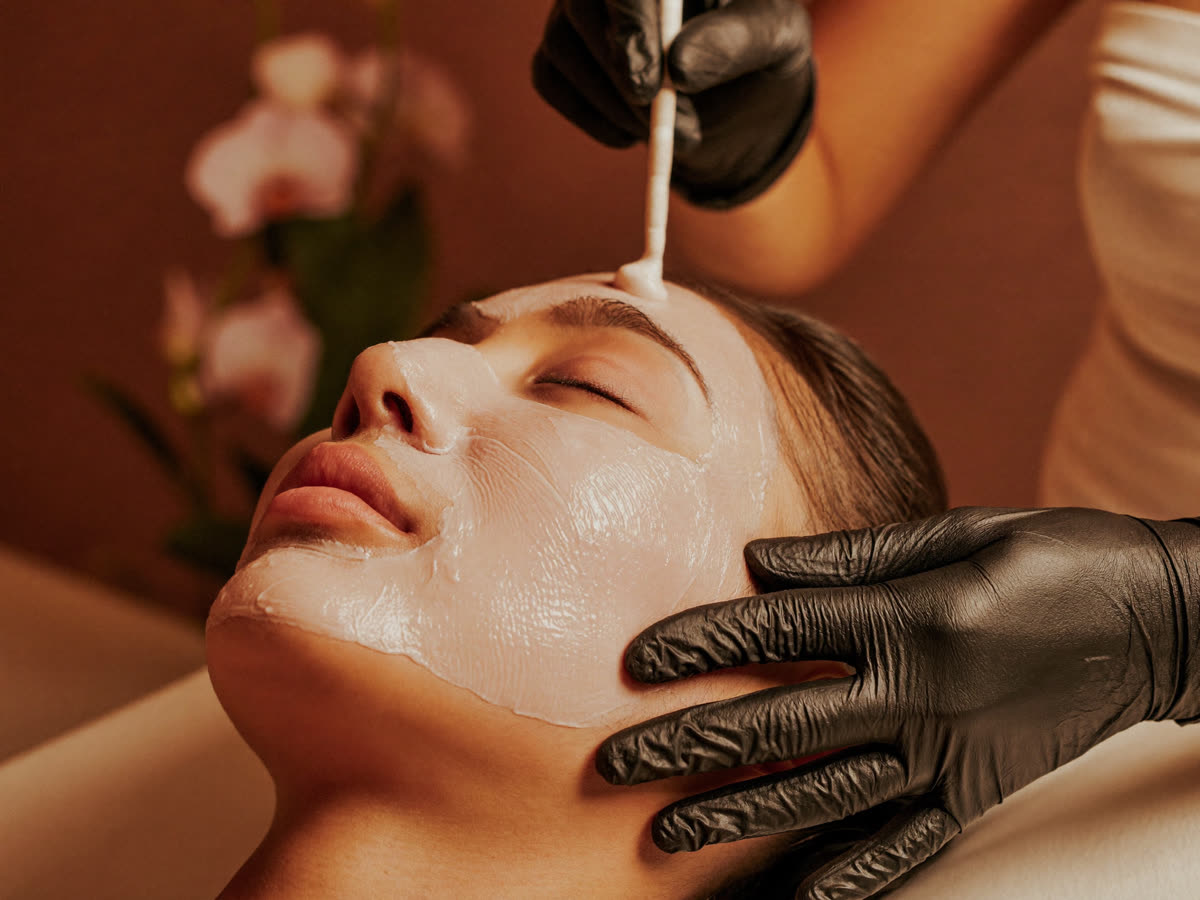 Facial treatment at Angel Club